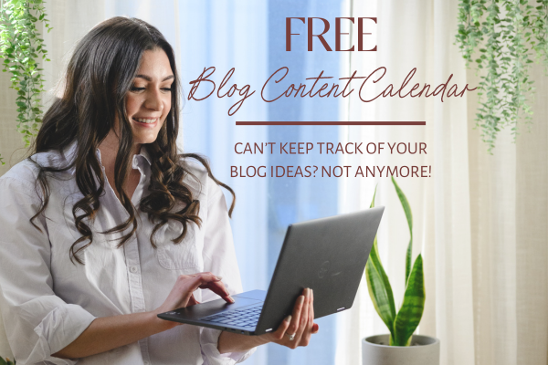 Free blog content calendar template for creatives