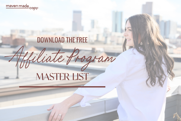 Affiliate programs for entrepreneurs