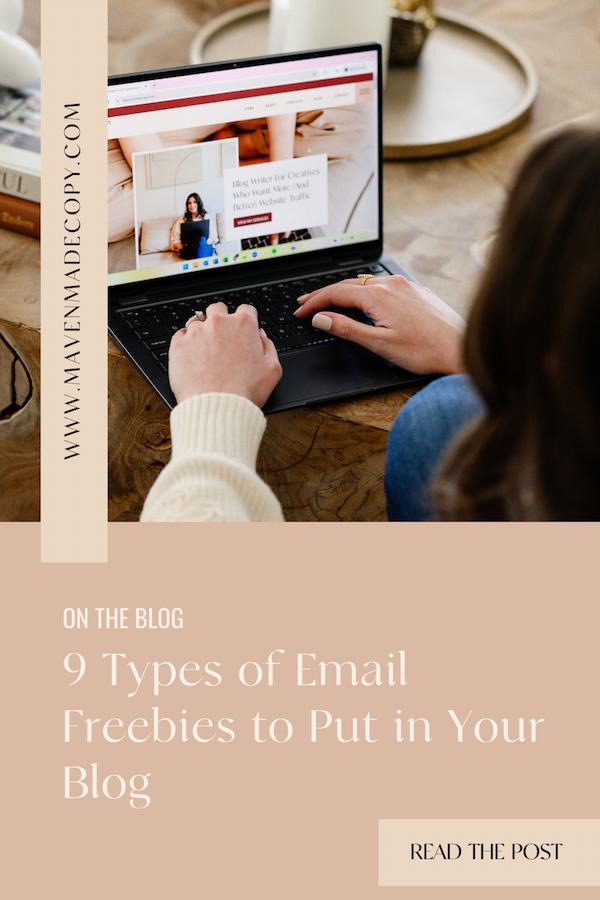 email freebies for blogs