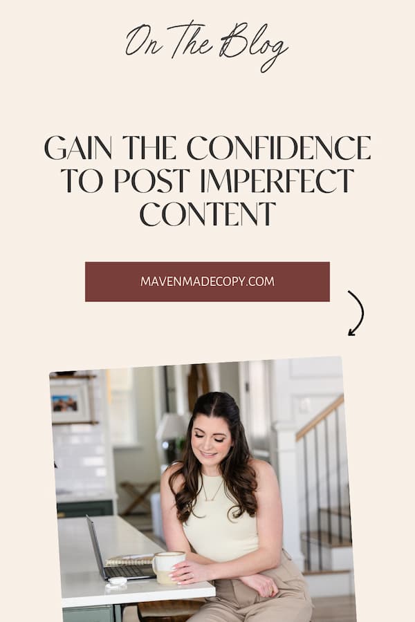 posting imperfect content