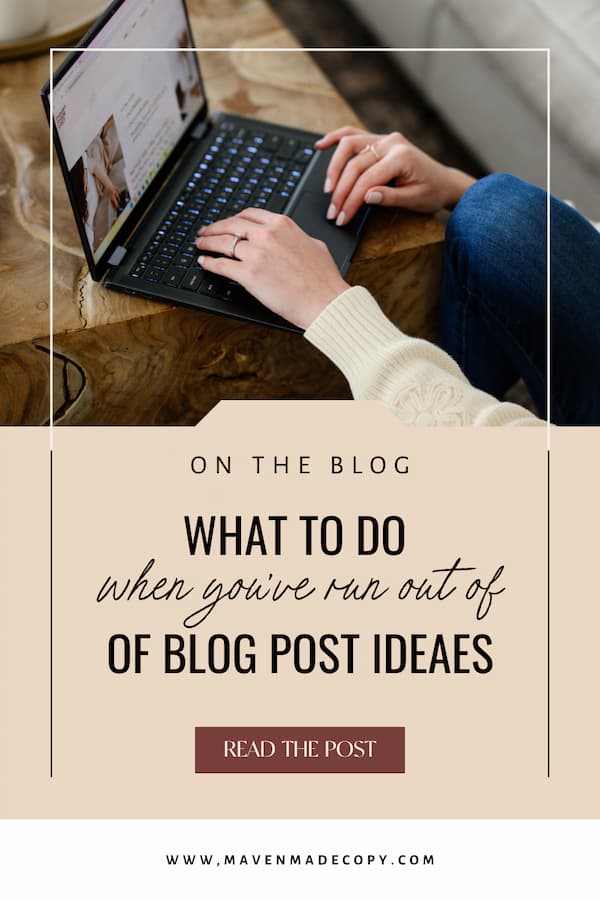 What to do When You've Run out of Blog Post Ideas
