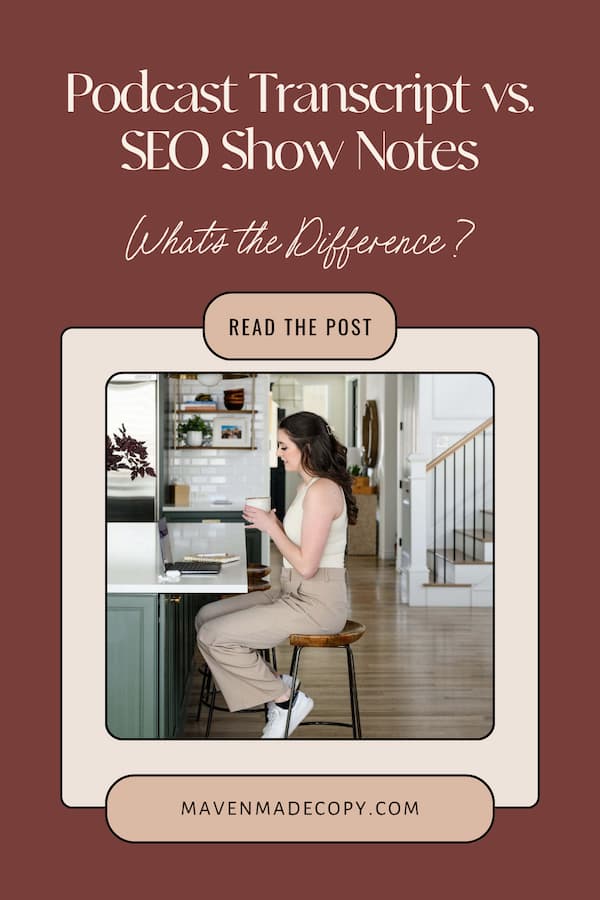 podcast shownotes and how to write them for SEO