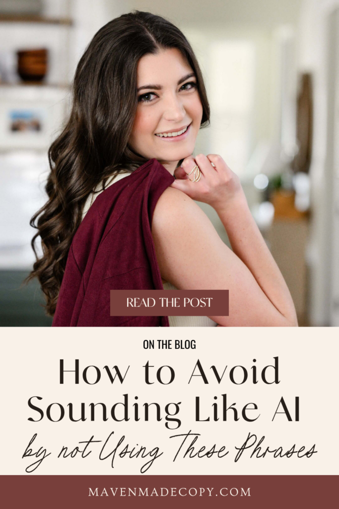 how to avoid sounding like AI